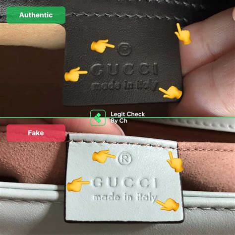 real gucci marmont bag vs fake|gucci bag legit check.